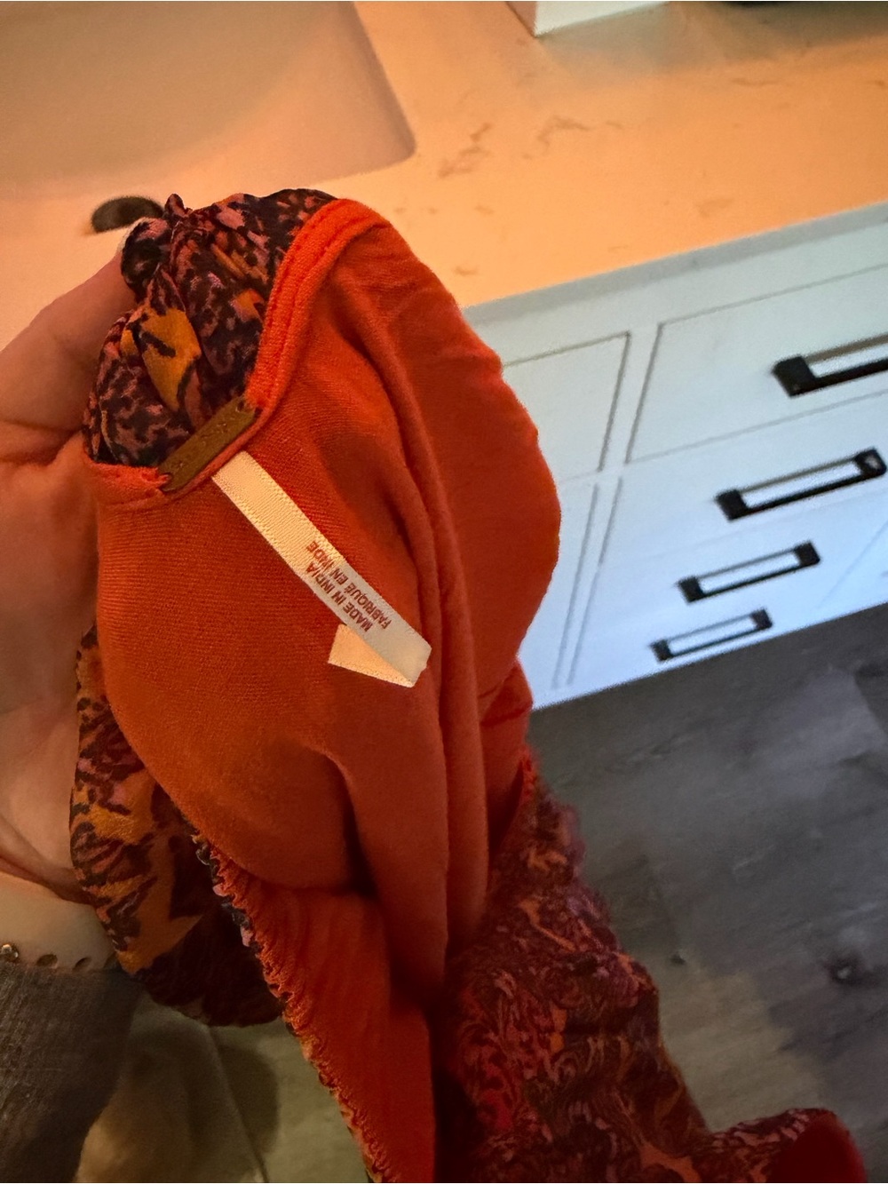 Free people Women’s Orange Floral Boho dress - Picture 4 of 4